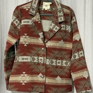 Women's Multicolor Aztec Blazer